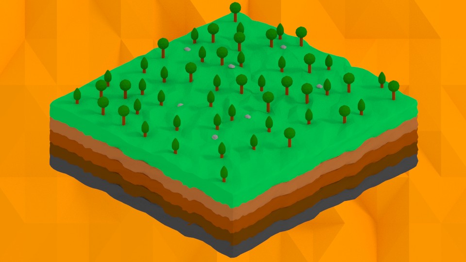 Layered Isometric Scene V1 preview image 1